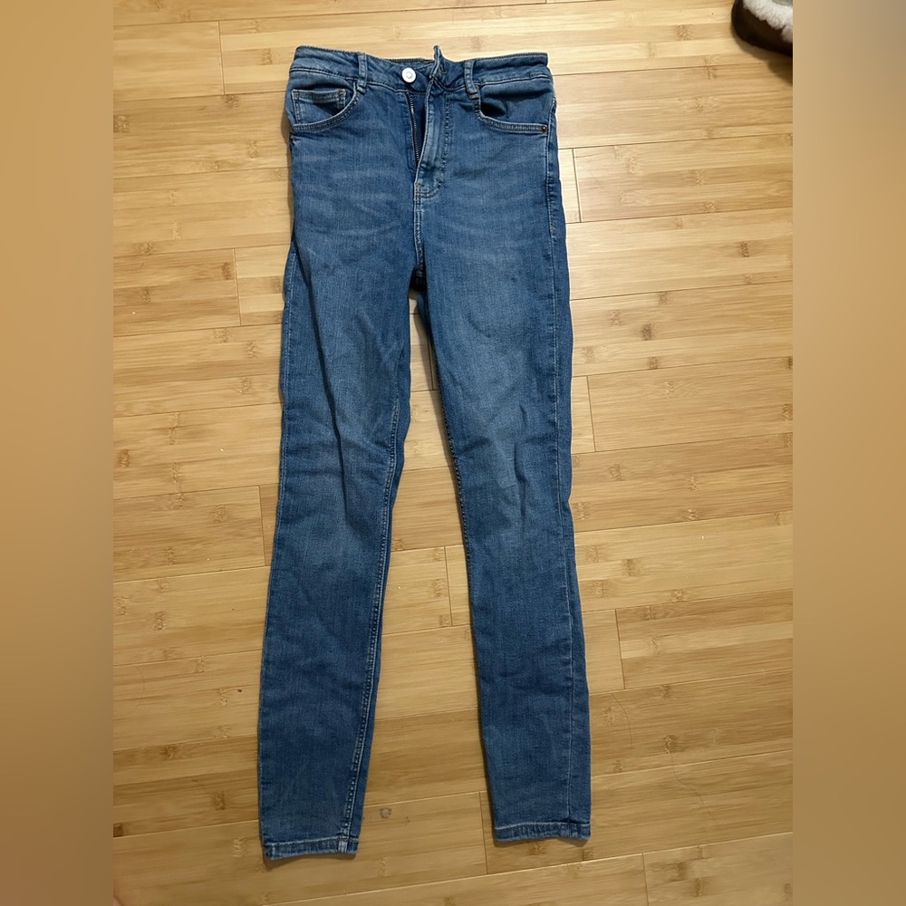 Zara Women's Skinny Jeans in Blue